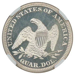 image for: 1865 25c NGC Proof 64 UCAM
