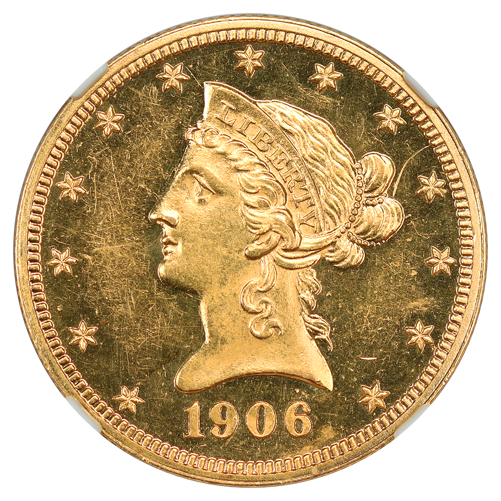 image for: 1906 $10 NGC Proof 62 CAM