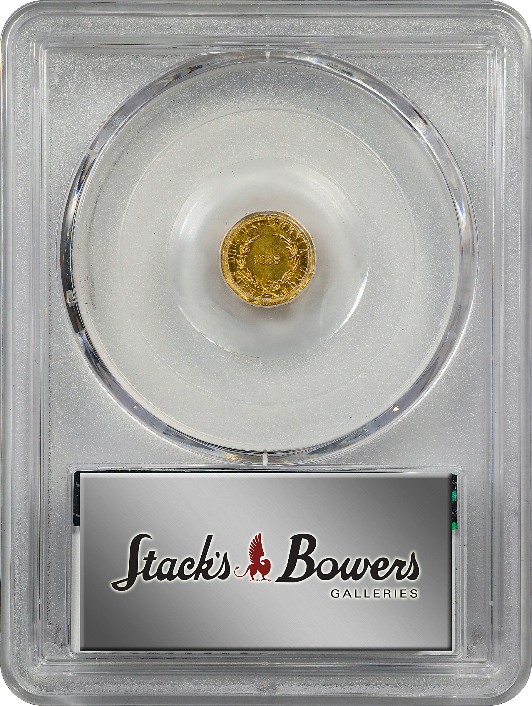 image for: 1868 Octagonal 50 Cents. BG-1303. Rarity-4. Liberty Head. MS-64 (PCGS).