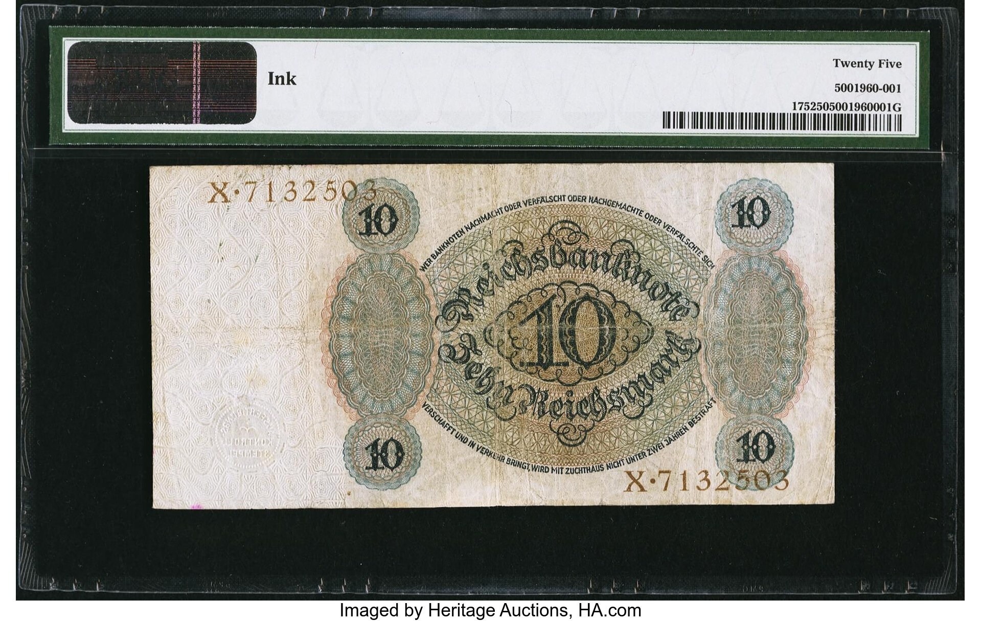 image for: Germany  10 reichsmark (B313a8)