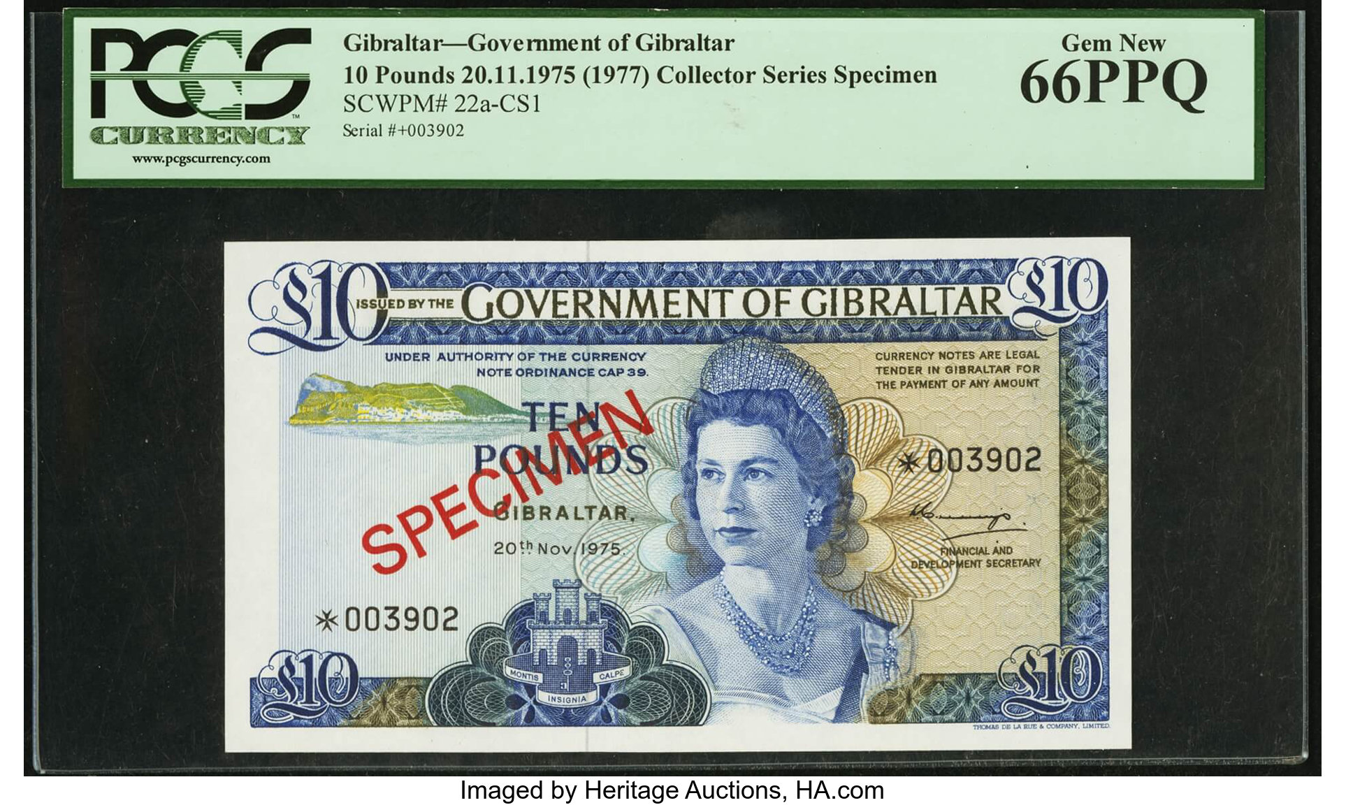 image for: Gibraltar  10 pounds (B120bs2)