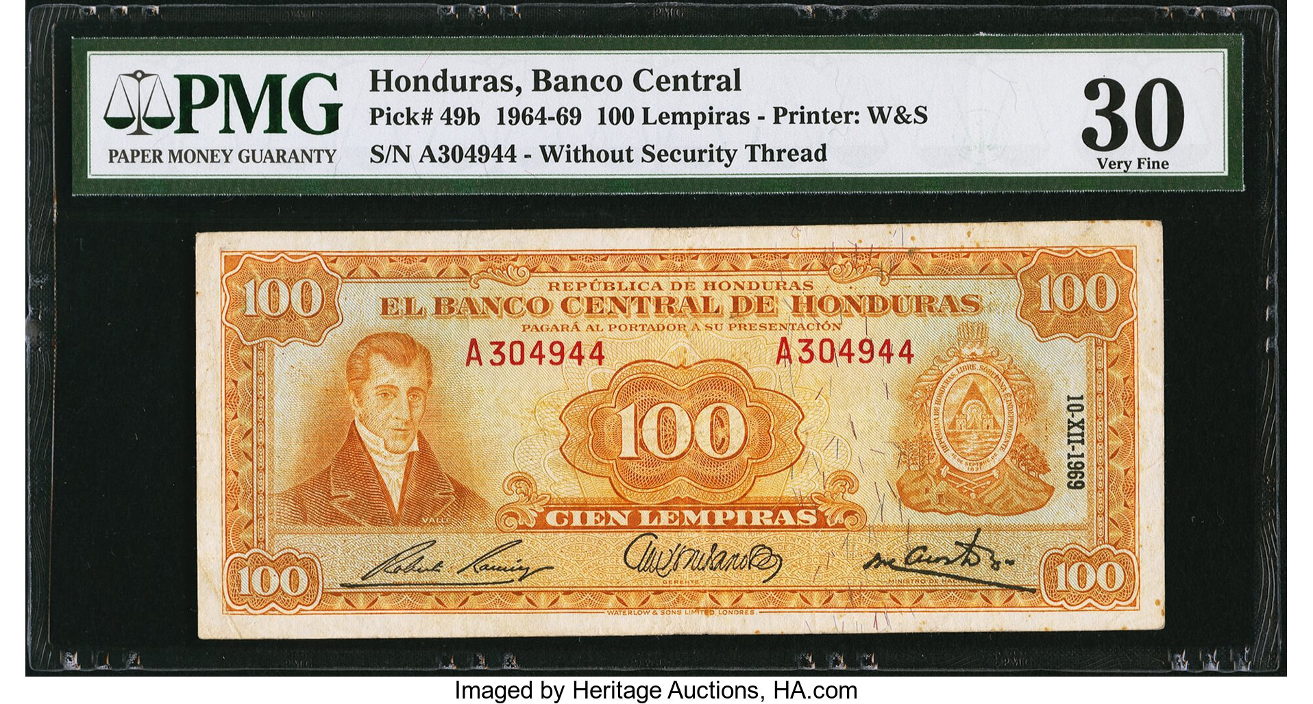 image for: Honduras  100 lempiras (B305a)
