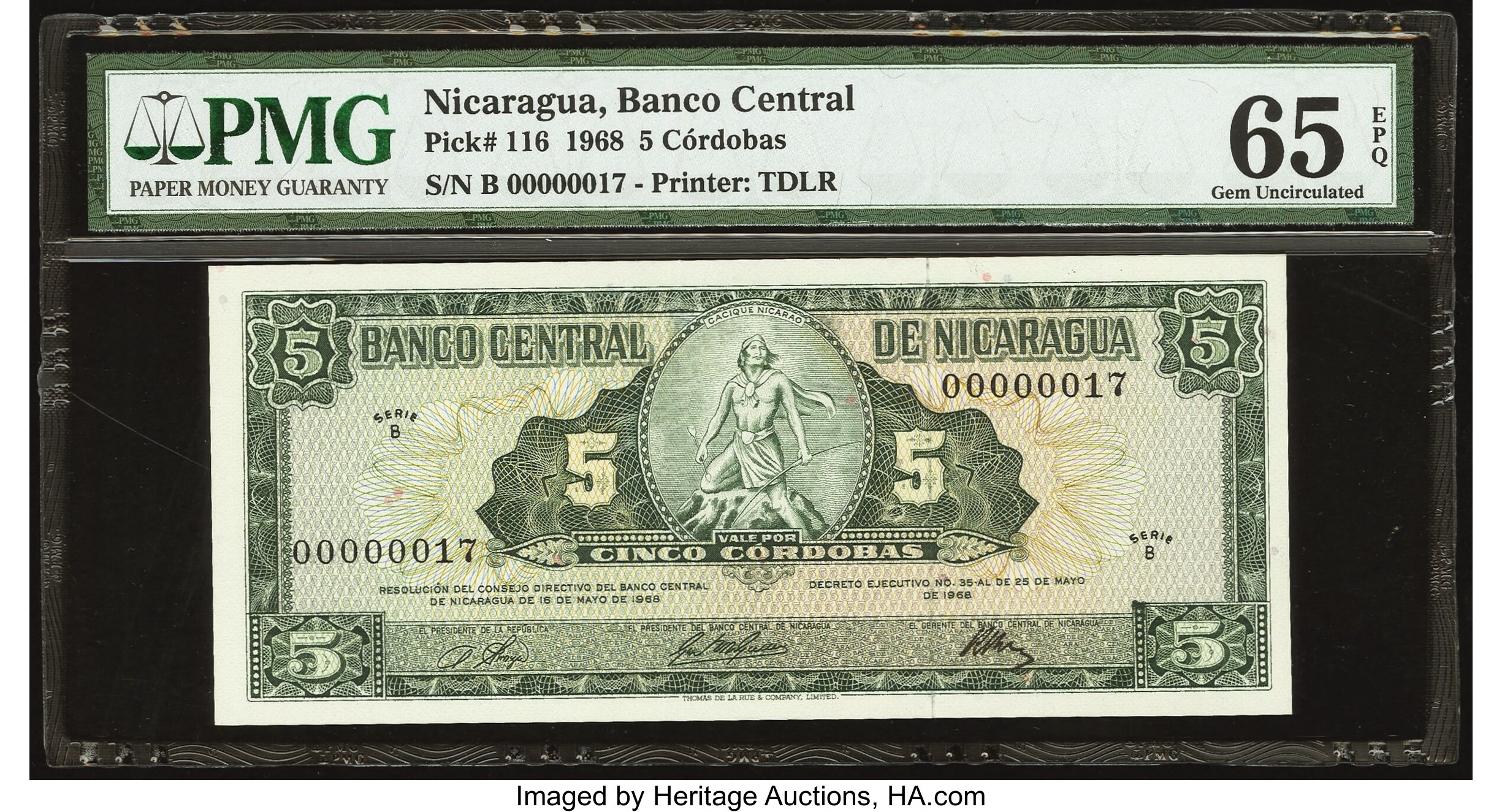 image for: Nicaragua  5 c?rdobas(B410a)