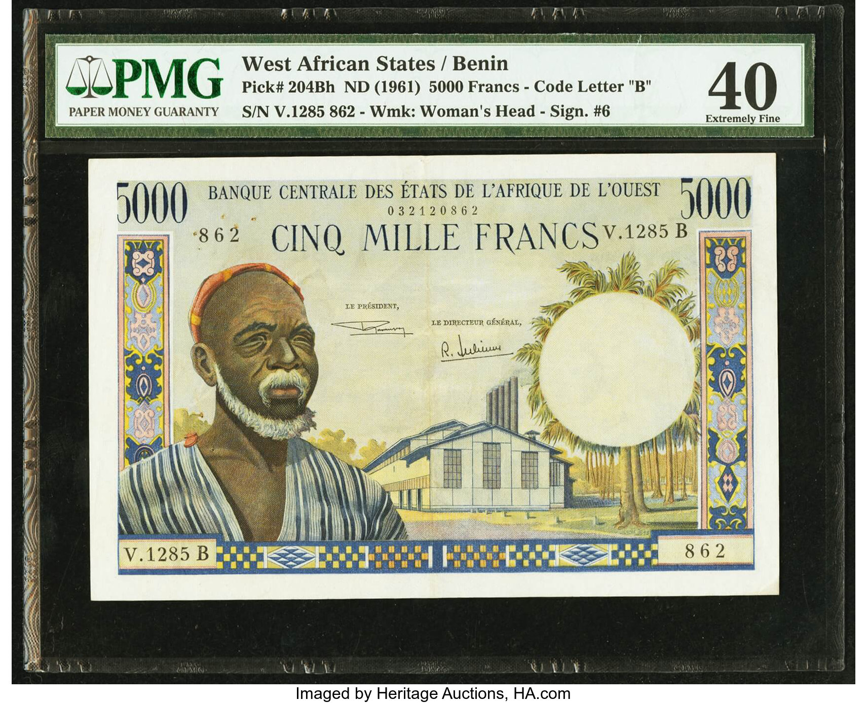 image for: West African States  5,000 francs (B109Bc)
