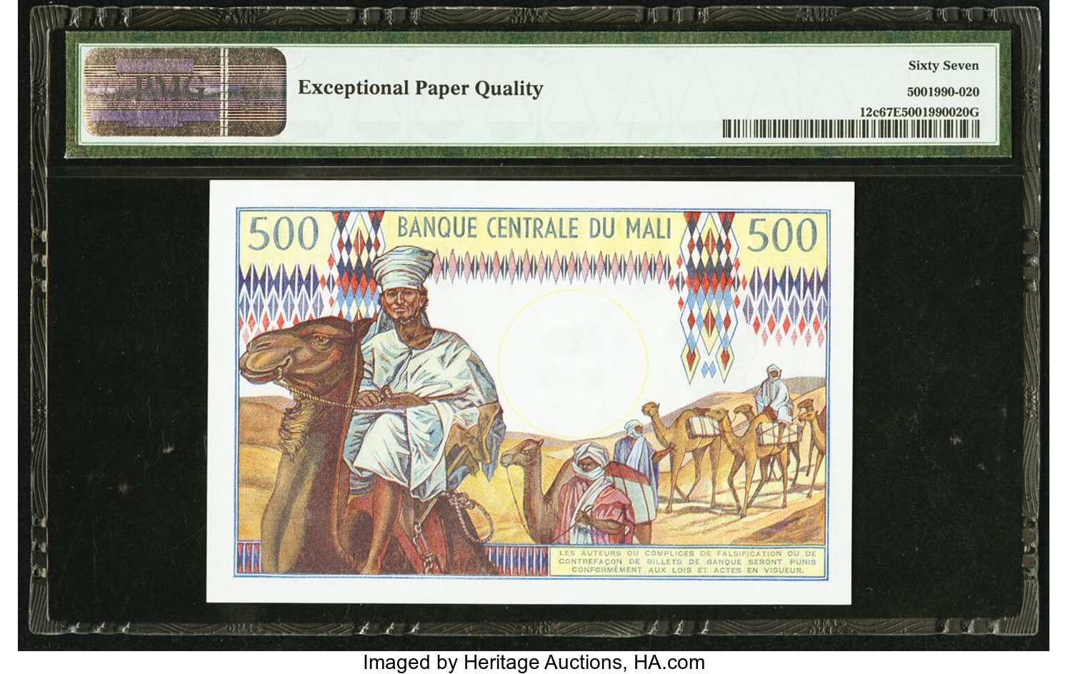 image for: Mali  500 francs(B202b)