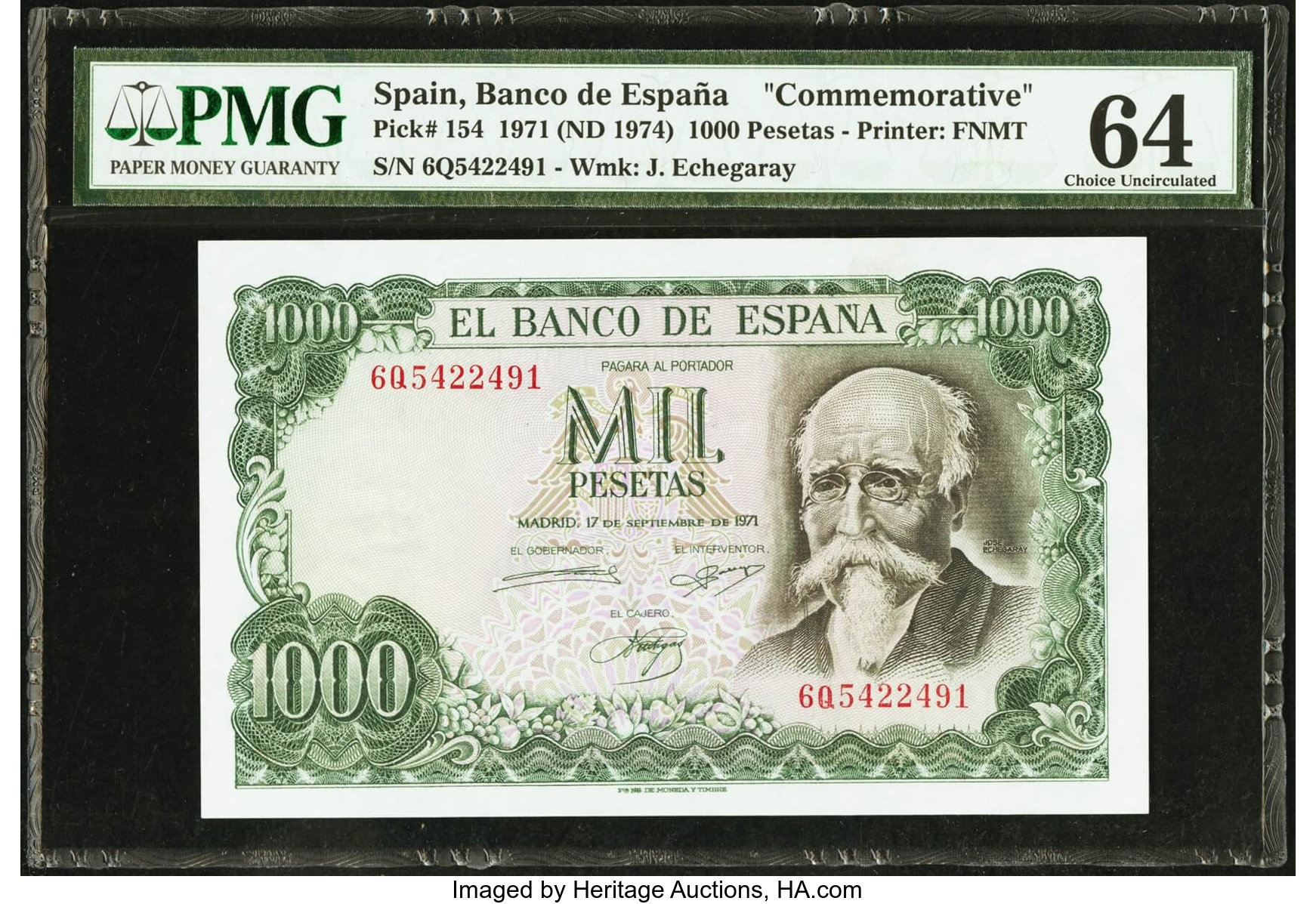 image for: Spain  1,000 pesetas (B620az)