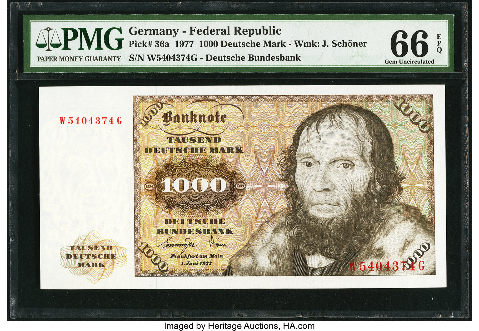 image for: Germany, Federal Republic of  1,000 deutsche mark (B207b)