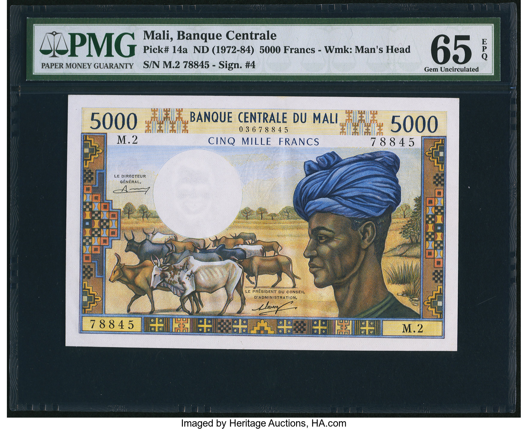 image for: Mali  5,000 francs(B204d)