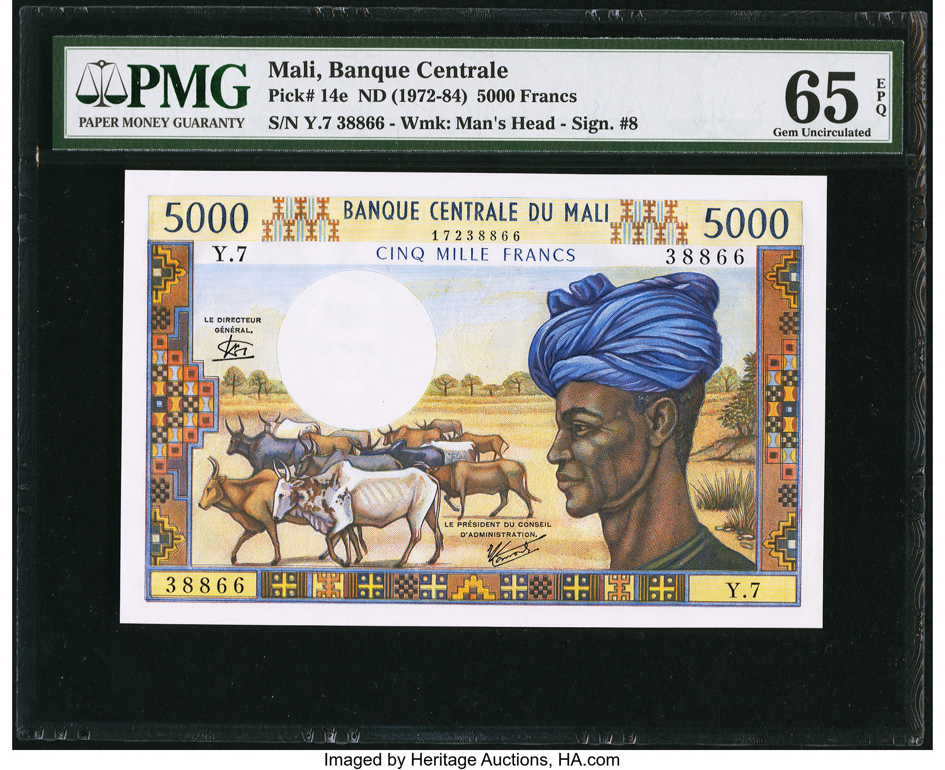 image for: Mali  5,000 francs(B204a)