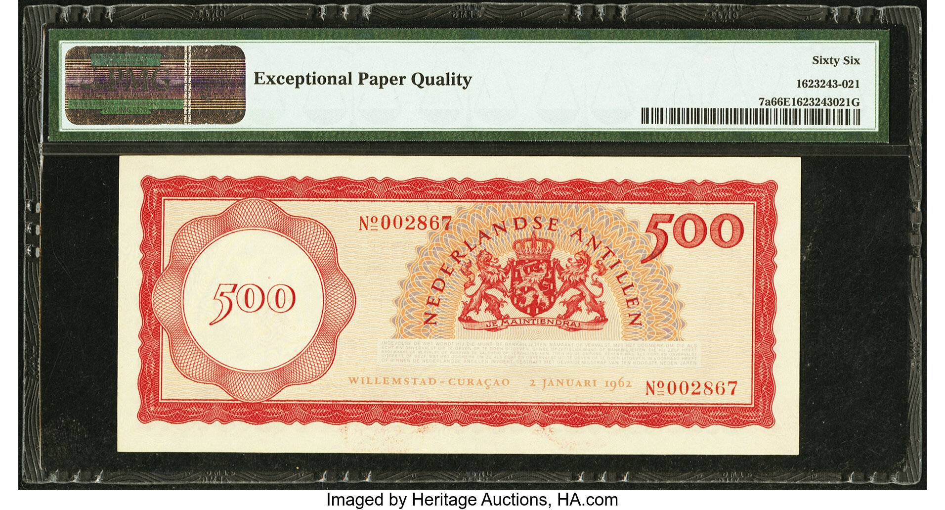 image for: Netherlands Antilles  500 gulden (guilders) (B207as)