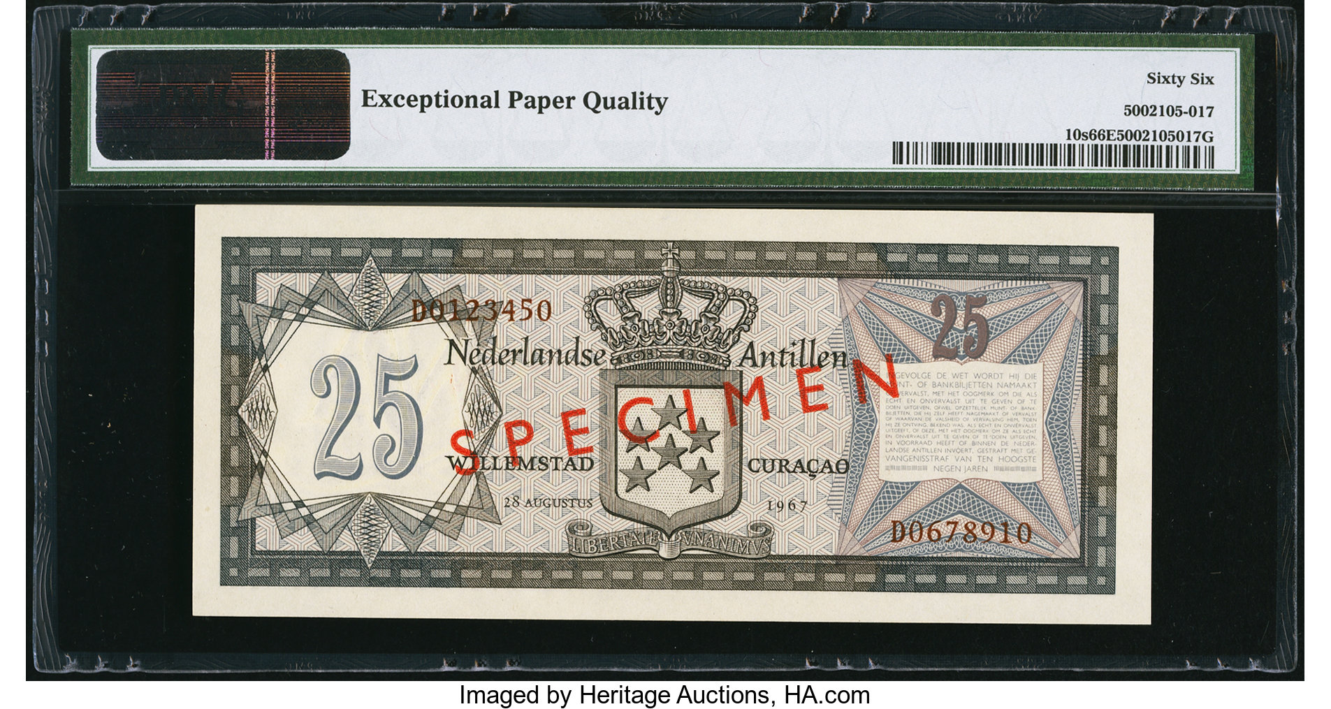 image for: Netherlands Antilles  25 gulden (guilders) (B210a)