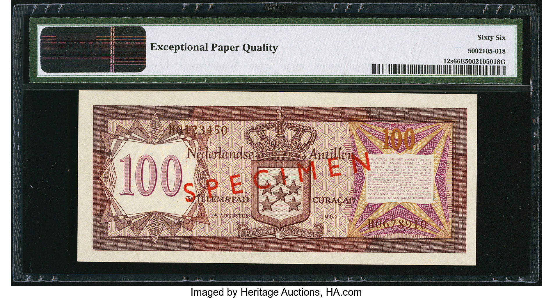 image for: Netherlands Antilles  100 gulden (guilders) (B212a)