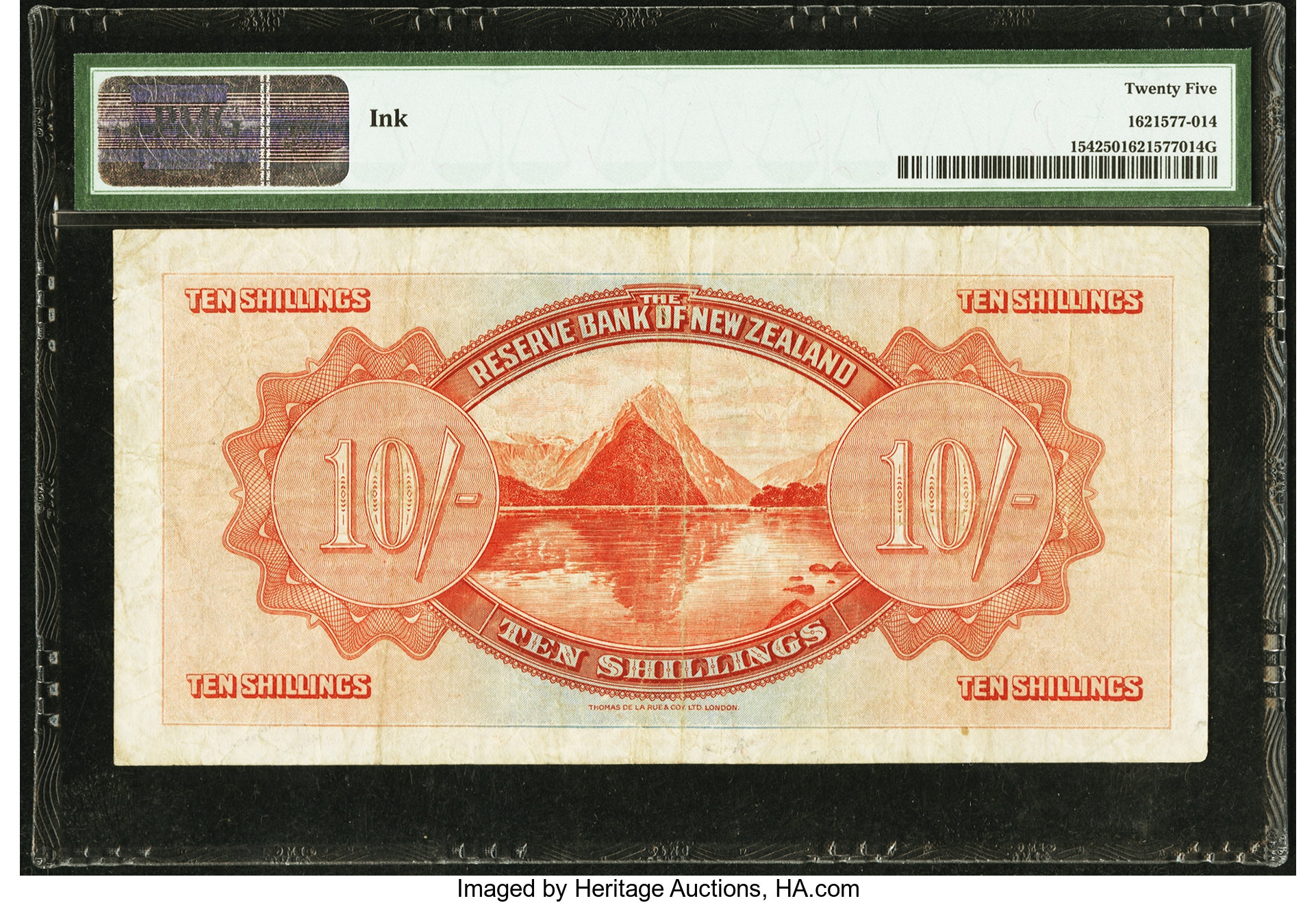image for: New Zealand  10 shillings (B101a)
