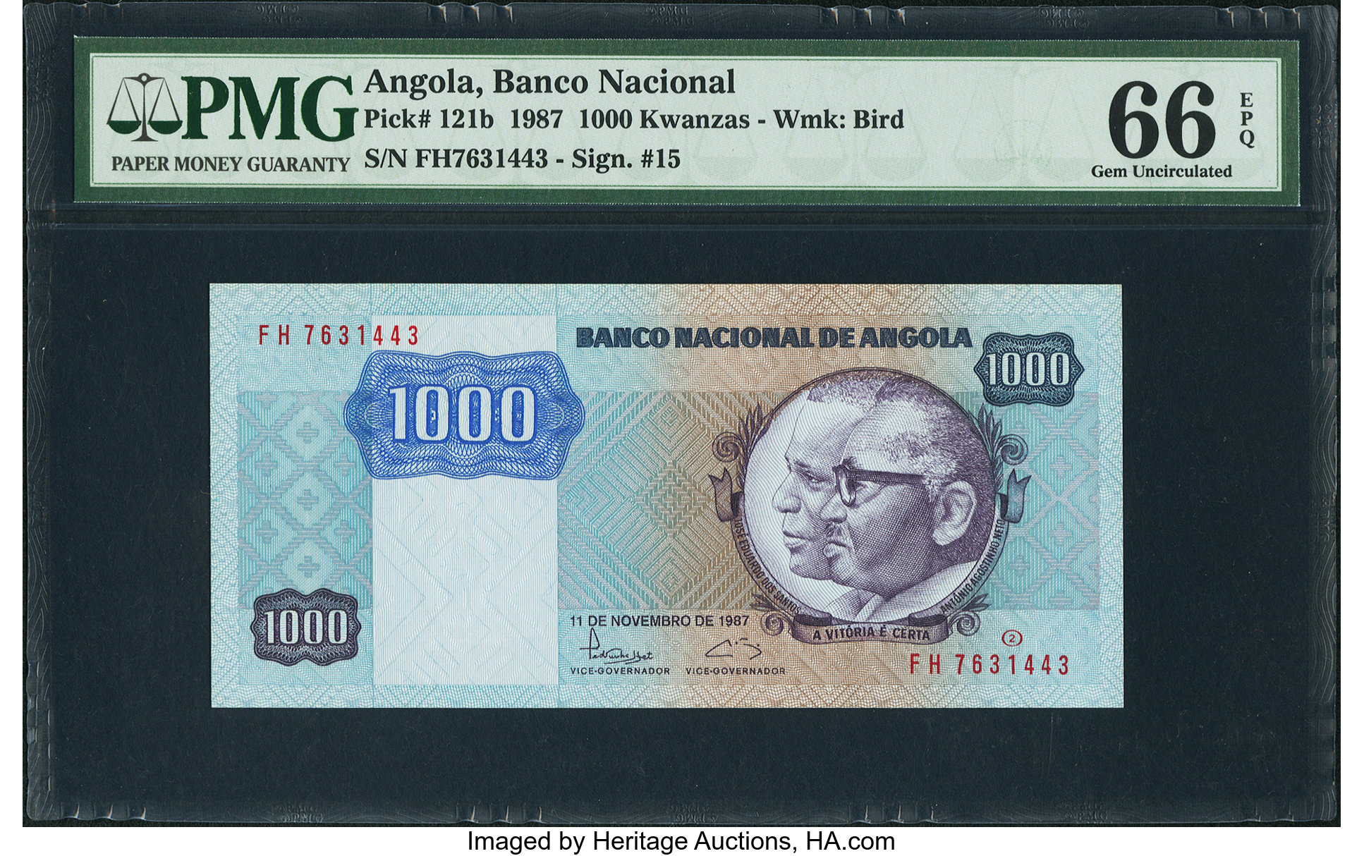 image for: Angola  1,000 kwanzas(B513b)