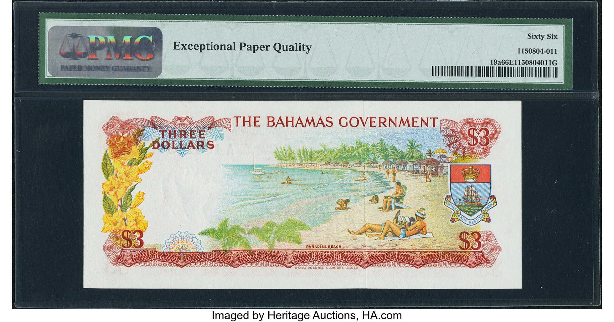 image for: Bahamas  3 dollars (B118bs1)