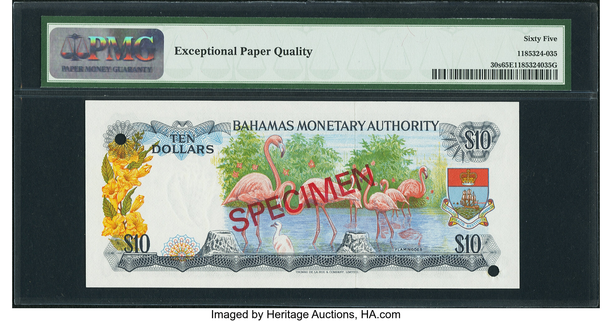 image for: Bahamas  10 dollars (B205as1)