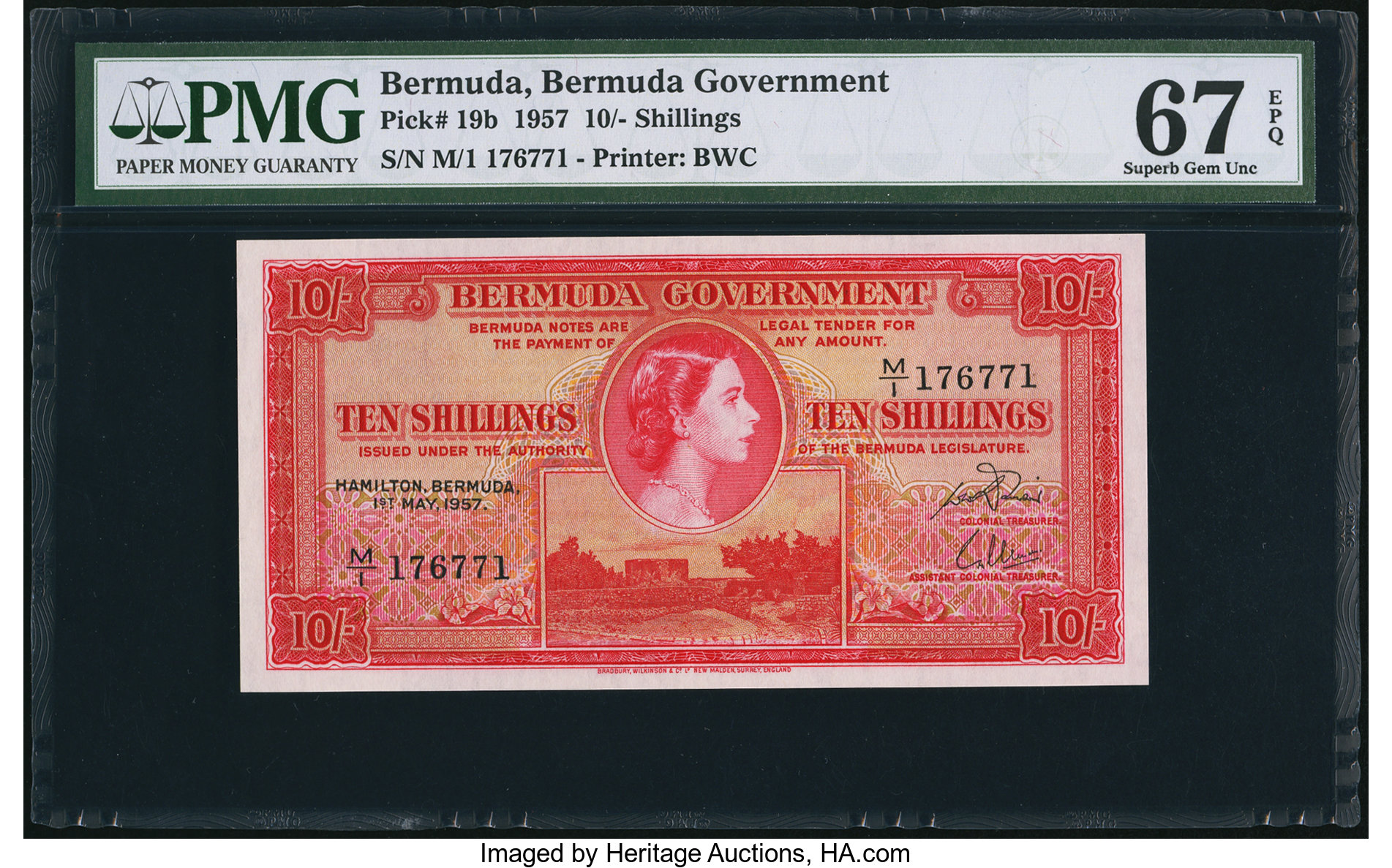 image for: Bermuda  10 shillings (B120as)