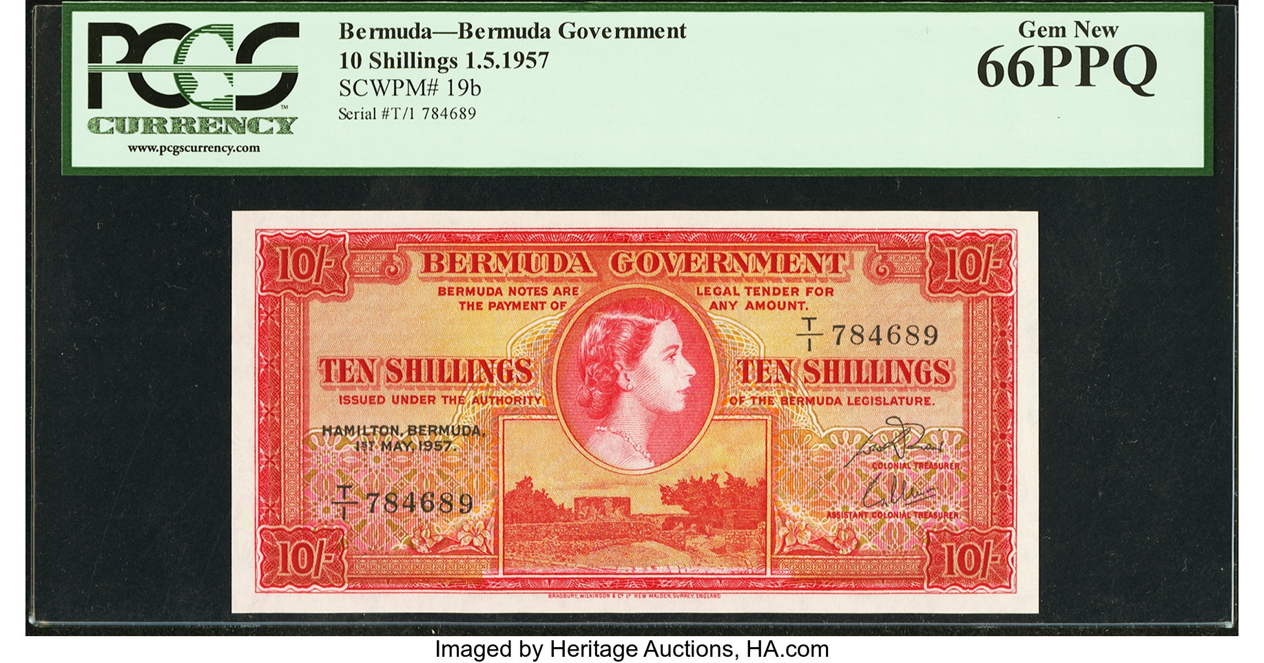 image for: Bermuda  10 shillings (B120b)