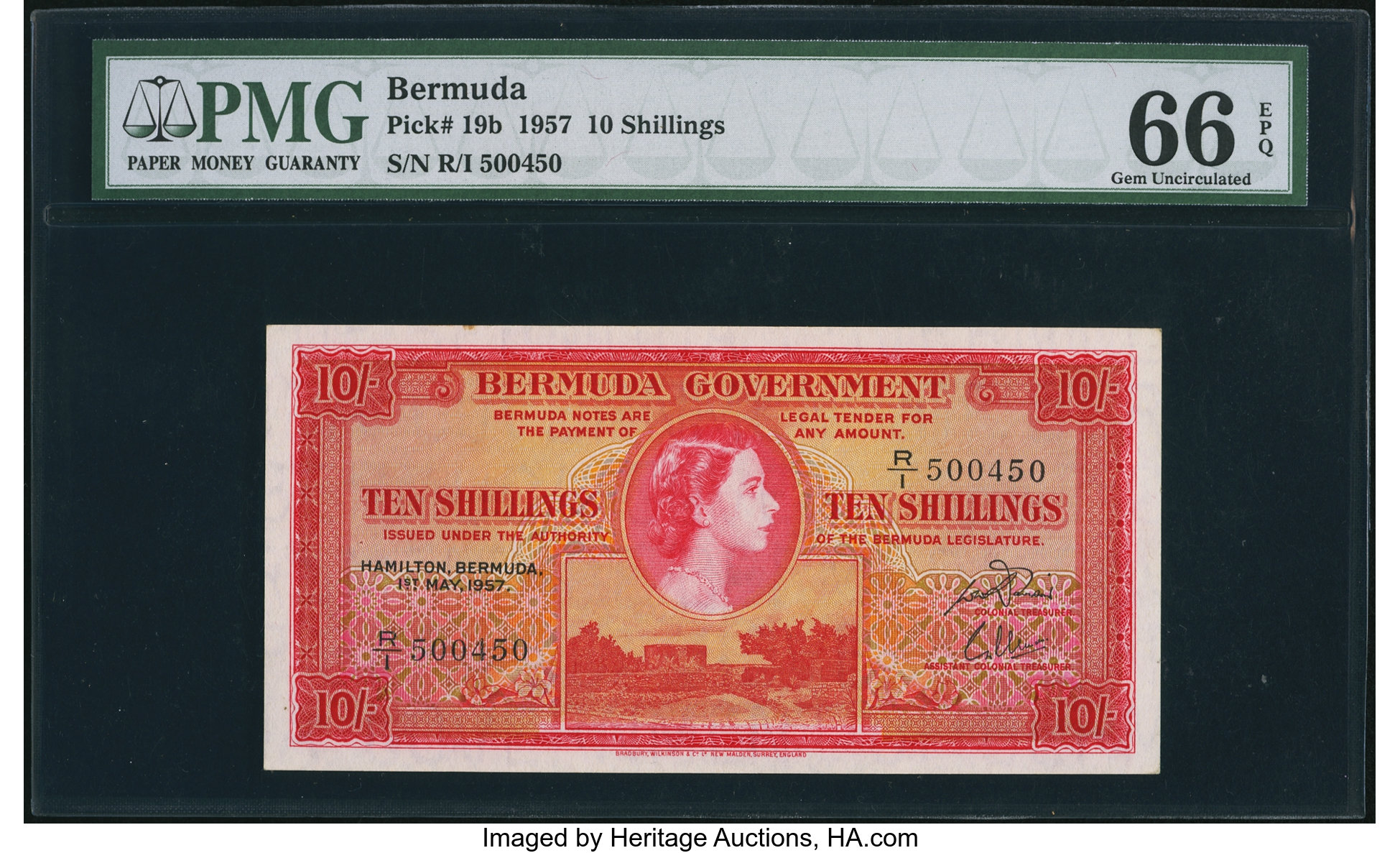 image for: Bermuda  10 shillings (B120cs2)