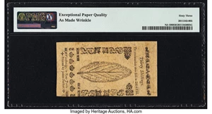 image for: New Jersey June 14, 1757 30s PMG Choice Uncirculated 63 EPQ....