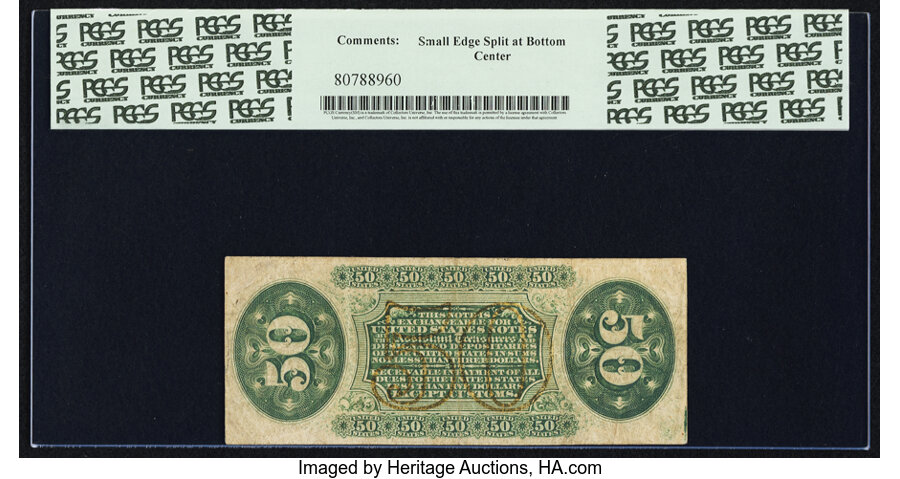 image for: Fr. 1359 50¢ Third Issue Justice PCGS Very Fine 25....