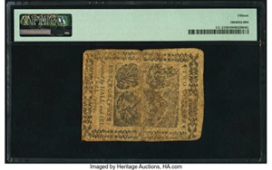 image for: Continental Currency May 10, 1775 $2 PMG Choice Fine 15....