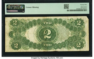 image for: Fr. 60* $2 1917 Legal Tender Star PMG Very Fine 25....