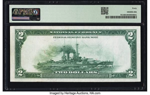 image for: Fr. 761 $2 1918 Federal Reserve Bank Note PMG Extremely Fine 40....