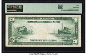 image for: Fr. 982 $20 1914 Federal Reserve Note PMG Very Fine 30....
