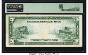 image for: Fr. 971a $20 1914 Federal Reserve Note PMG Choice Very Fine 35....