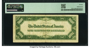 image for: Fr. 2212-J $1,000 1934A Federal Reserve Note. PMG Very Fine 20....