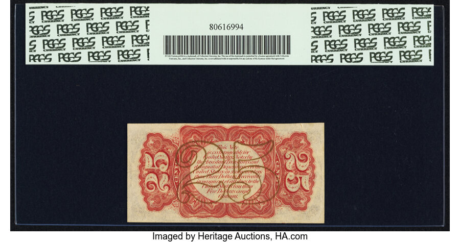 image for: Fr. 1292 25¢ Third Issue PCGS Choice New 63PPQ....