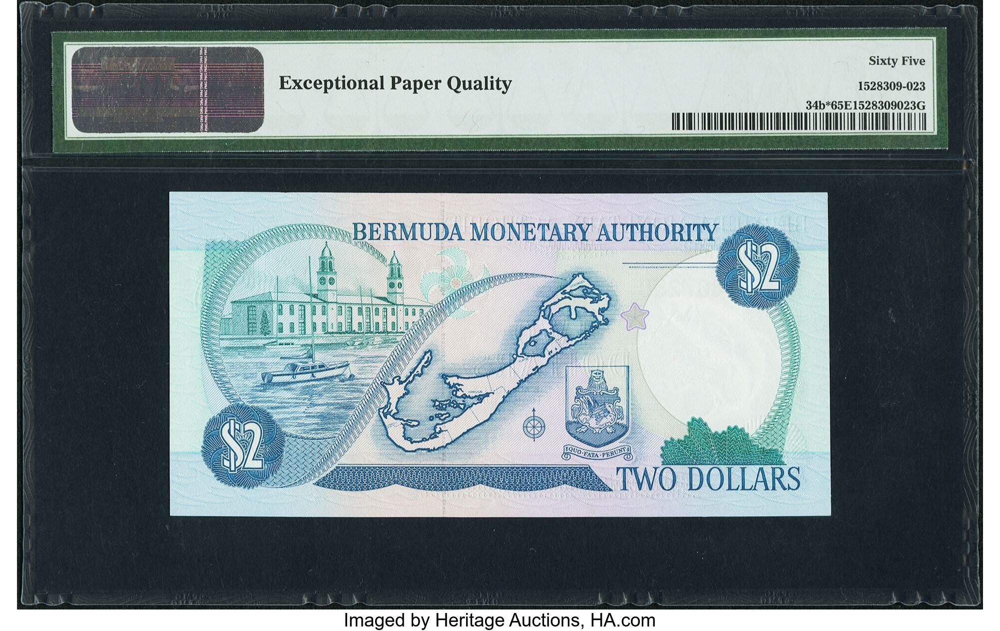 image for: Bermuda  2 dollars (B207a)