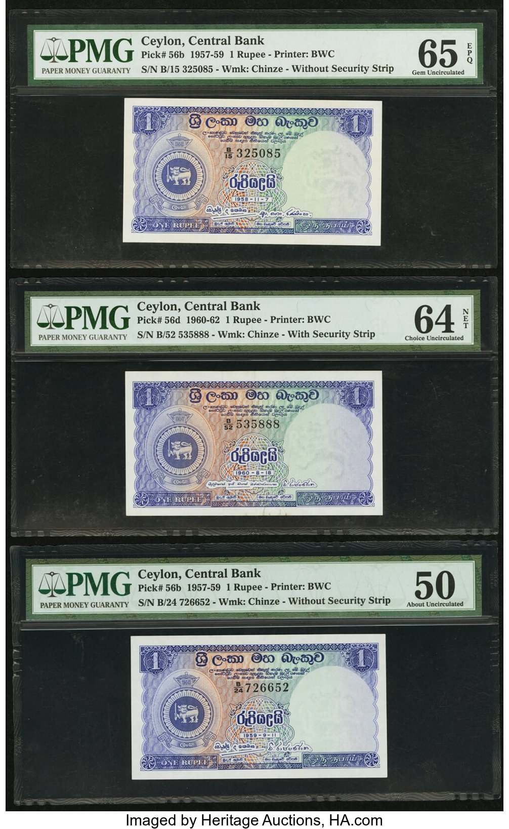image for: Ceylon  1 rupee(B310at)