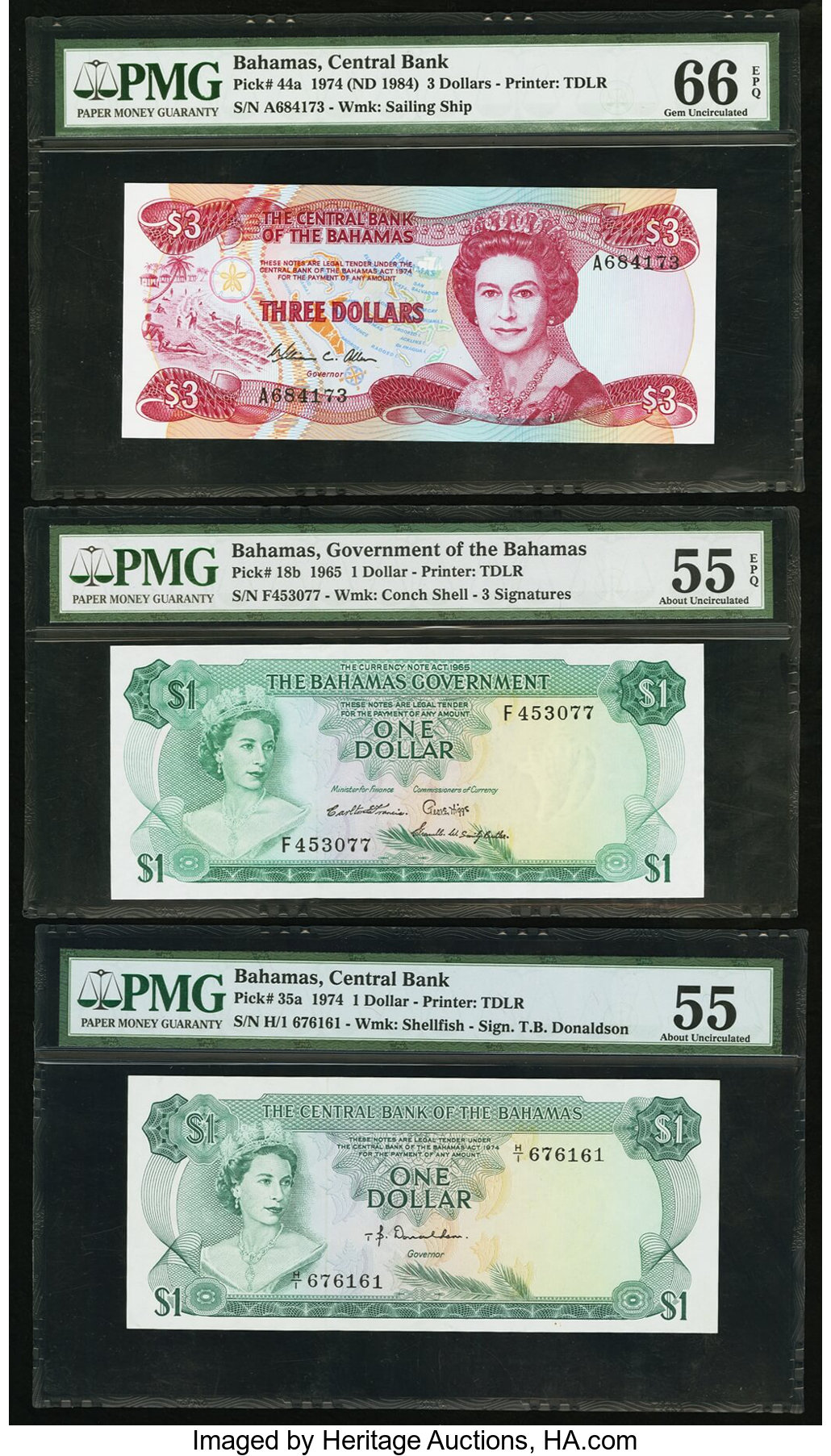 image for: Bahamas  1 dollar (B117bs)