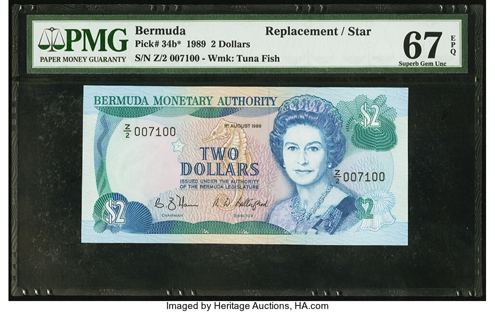 image for: Bermuda  2 dollars (B207as)
