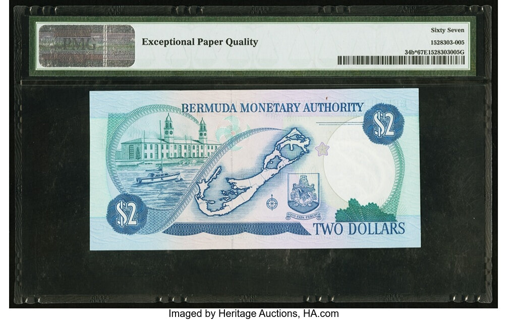 image for: Bermuda  2 dollars (B207b)