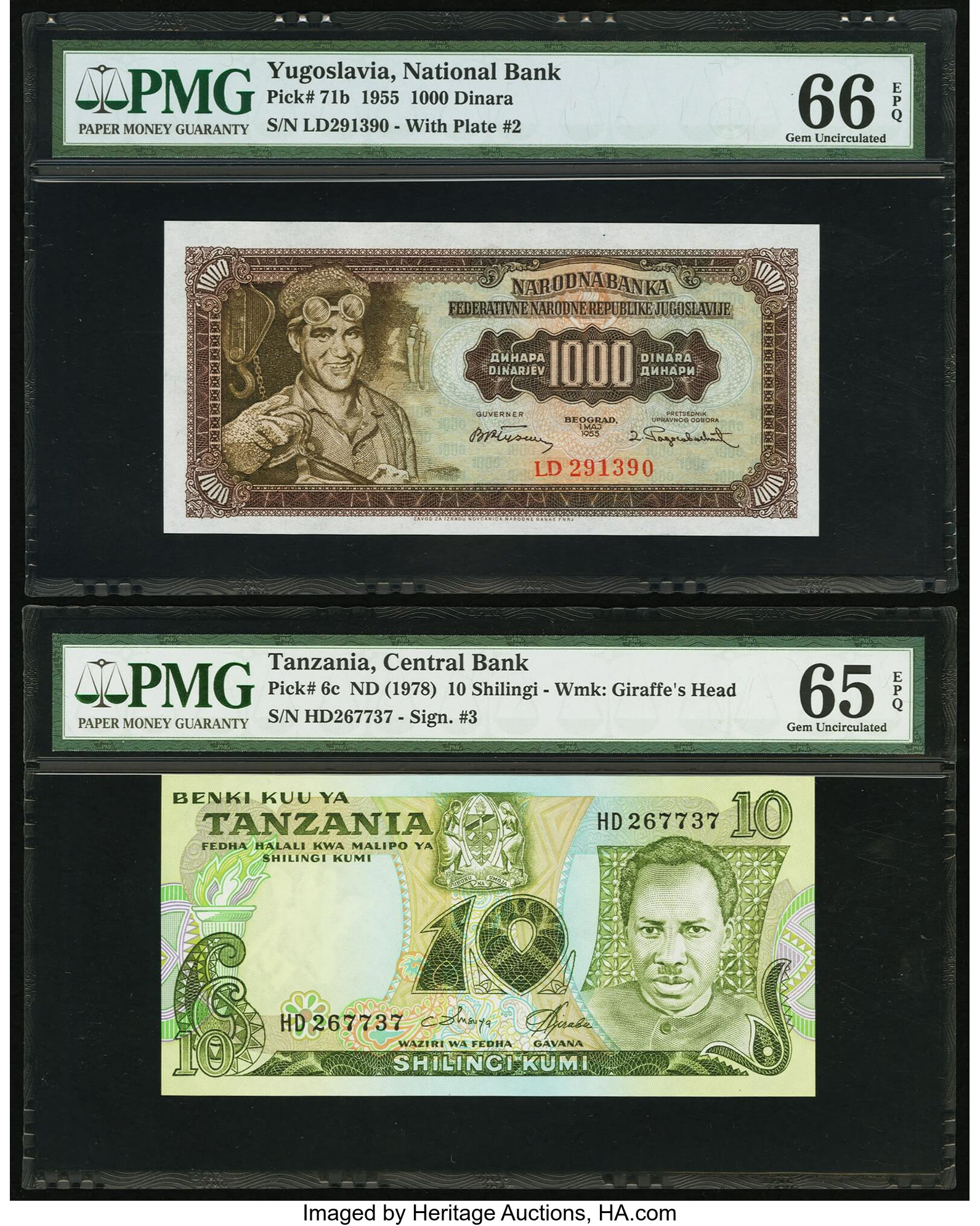image for: Yugoslavia  1,000 dinara (dinars) (B326b)