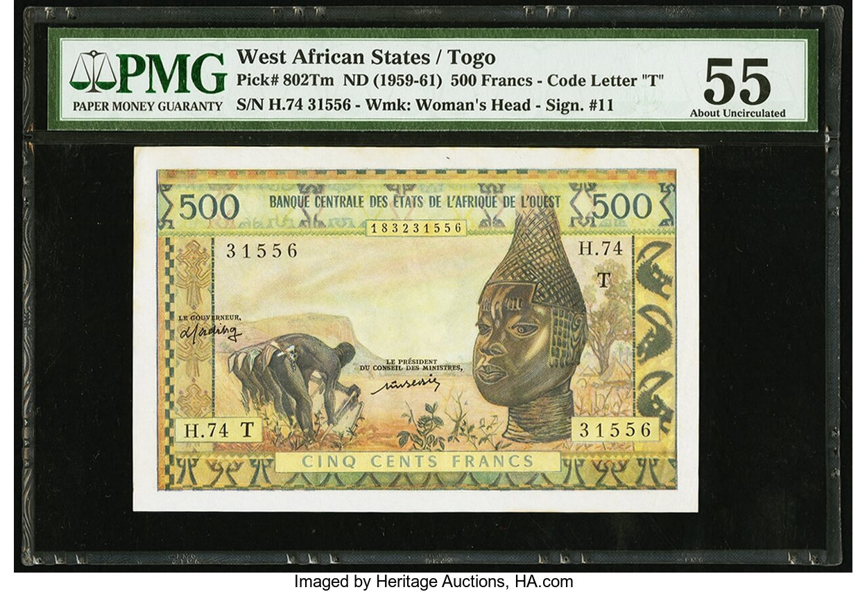 image for: West African States  500 francs (B107Tf)