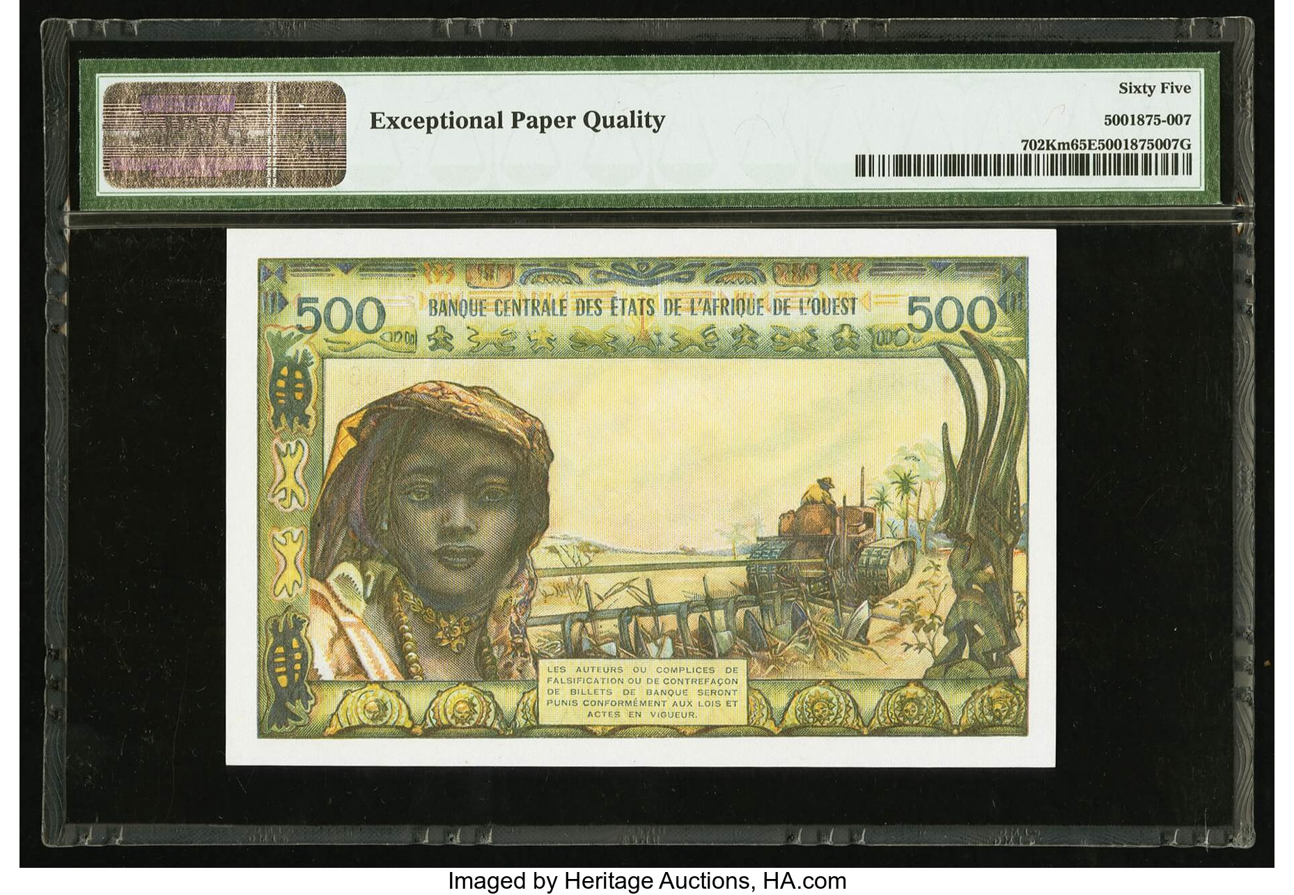 image for: West African States  500 francs (B107Kd)