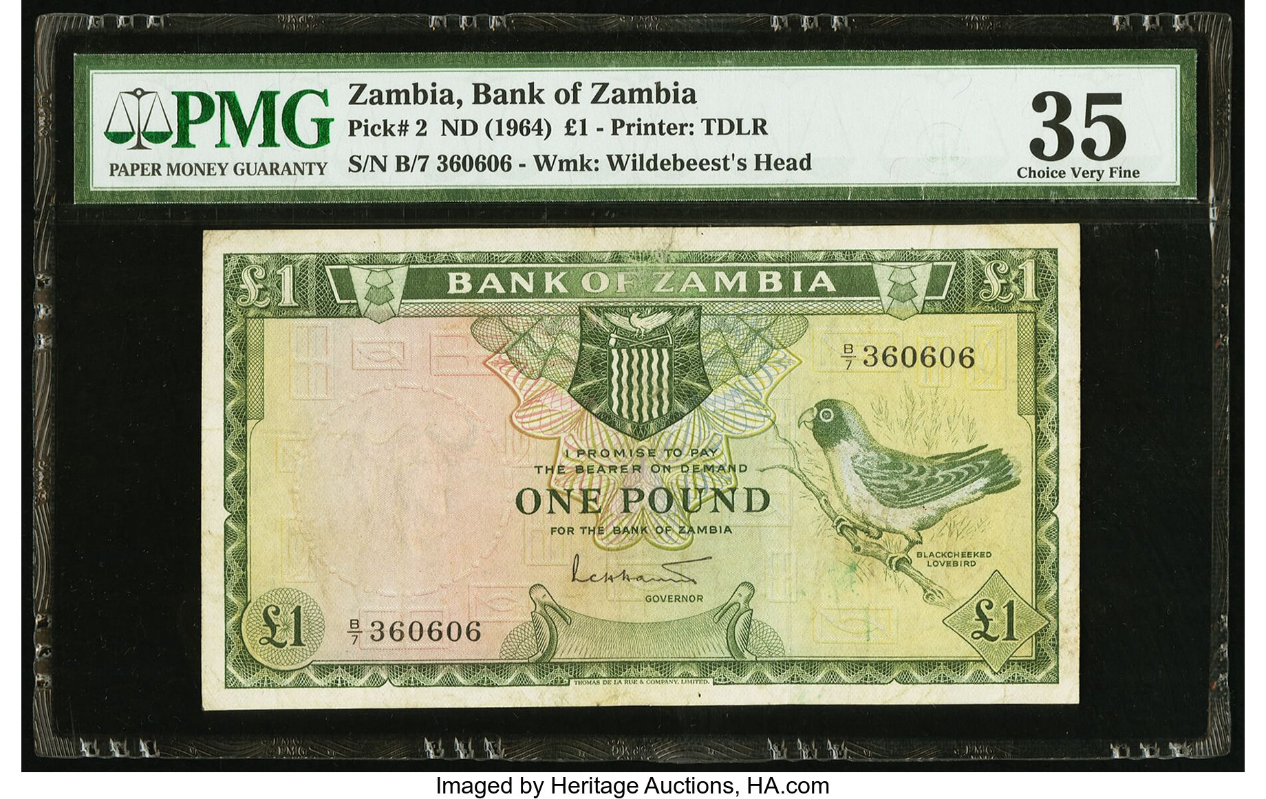 image for: Zambia  1 pound(B102as1)