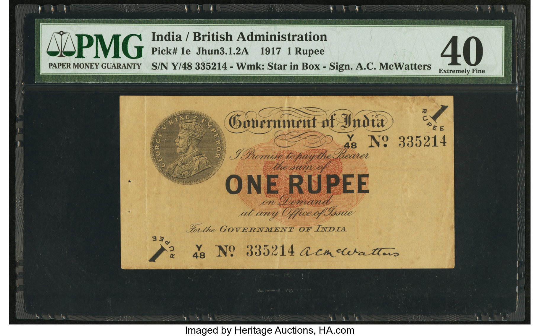 image for: India  1 rupee (B135a5)