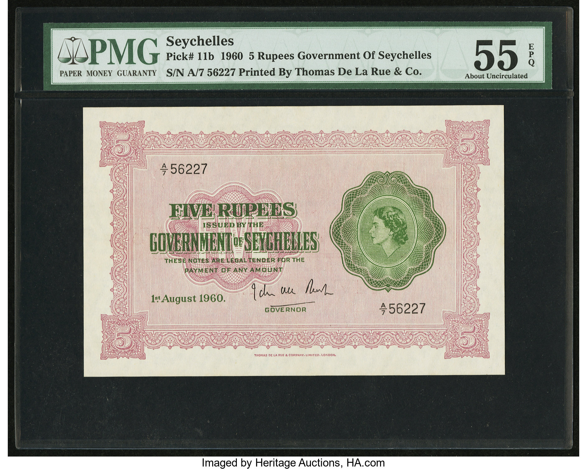 image for: Seychelles  5 rupees(B118bs)