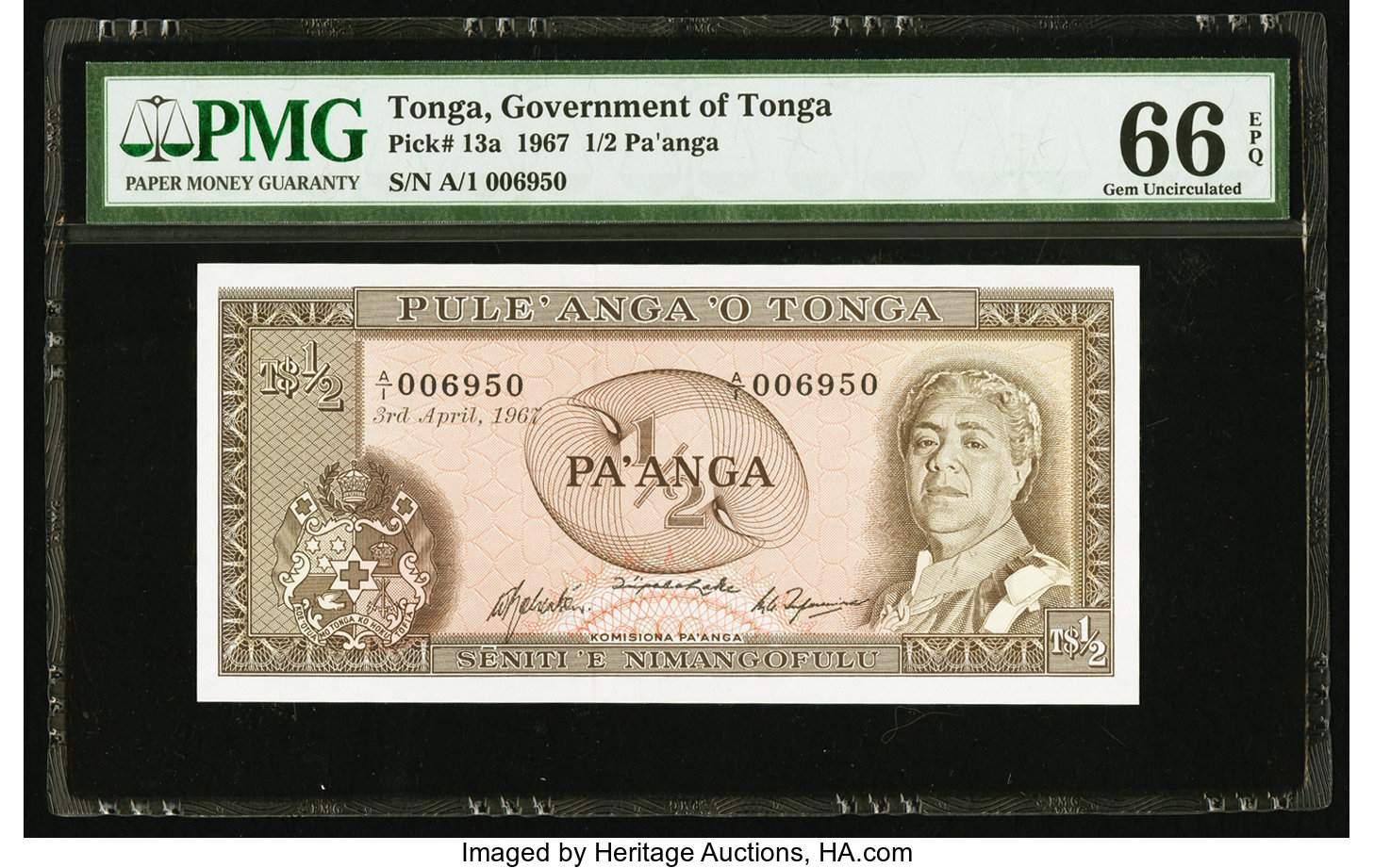 image for: Tonga  1/2 pa?anga(B113a)