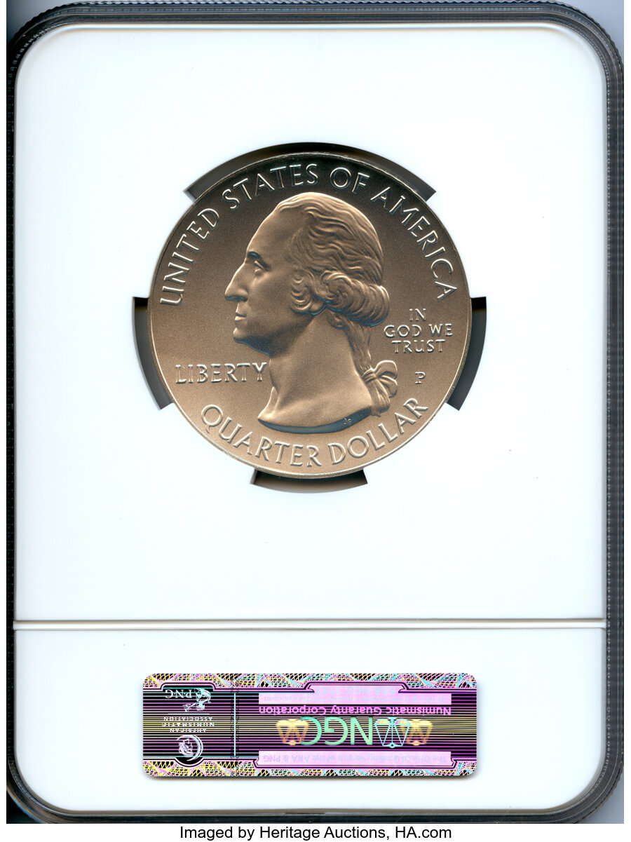 image for: 2010 25C Yellowstone Five Ounce Silver MS70 NGC. NGC Census: (0). PCGS Population: (0). CDN: $312.15.Whsle. Bid for NGC/PCG...