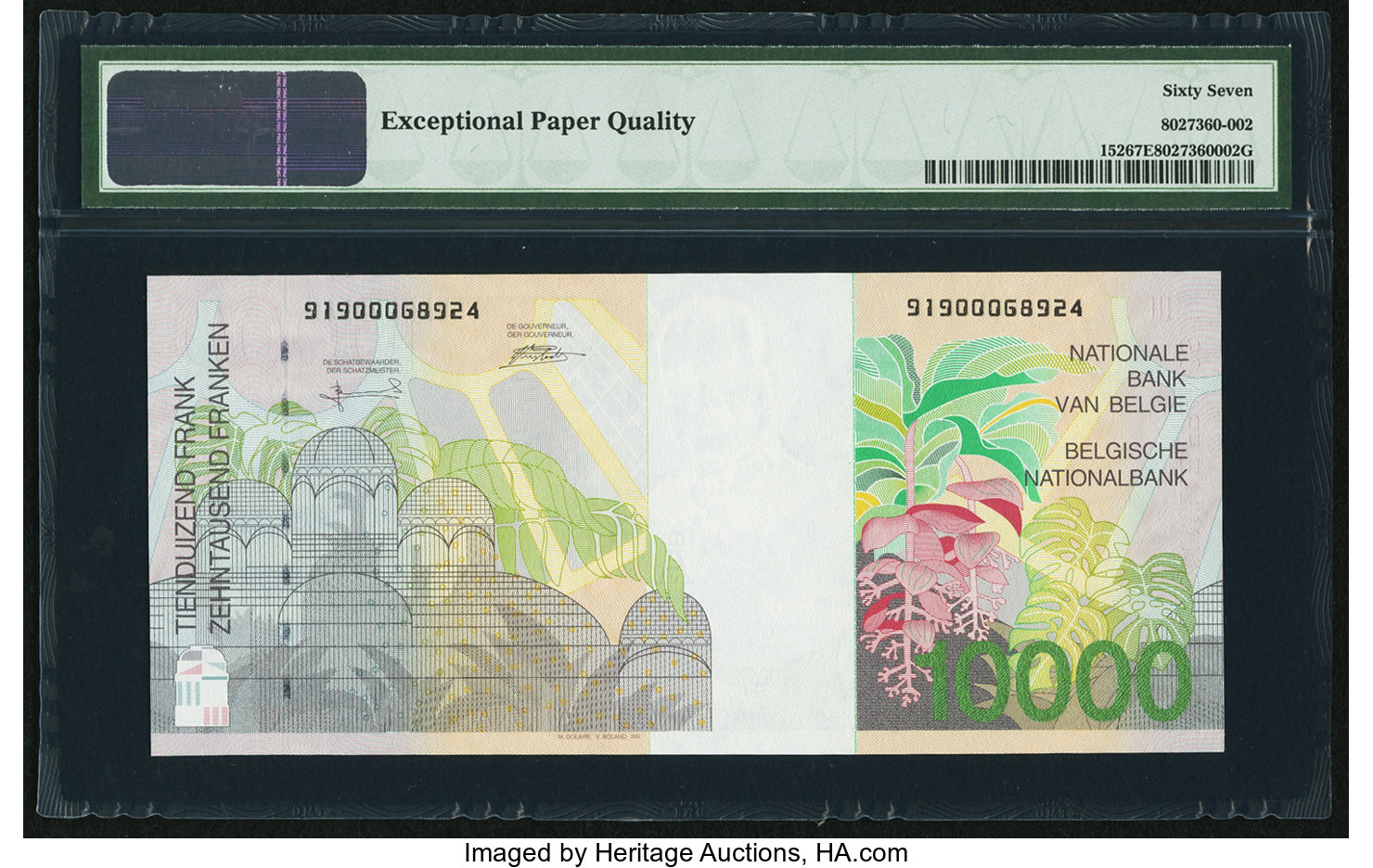 image for: Belgium  10,000 francs (B595as)
