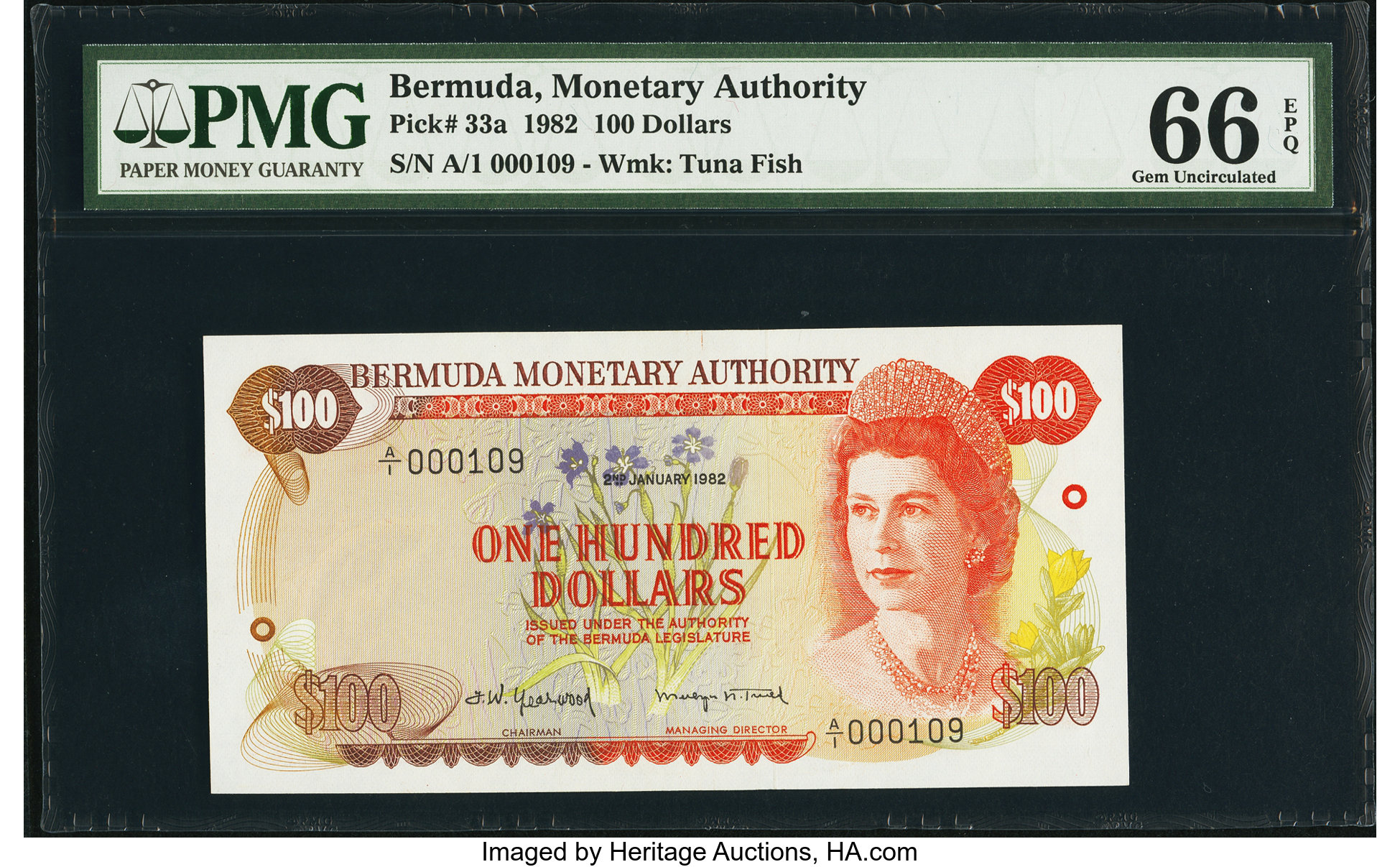 image for: Bermuda  100 dollars (B206bs1)