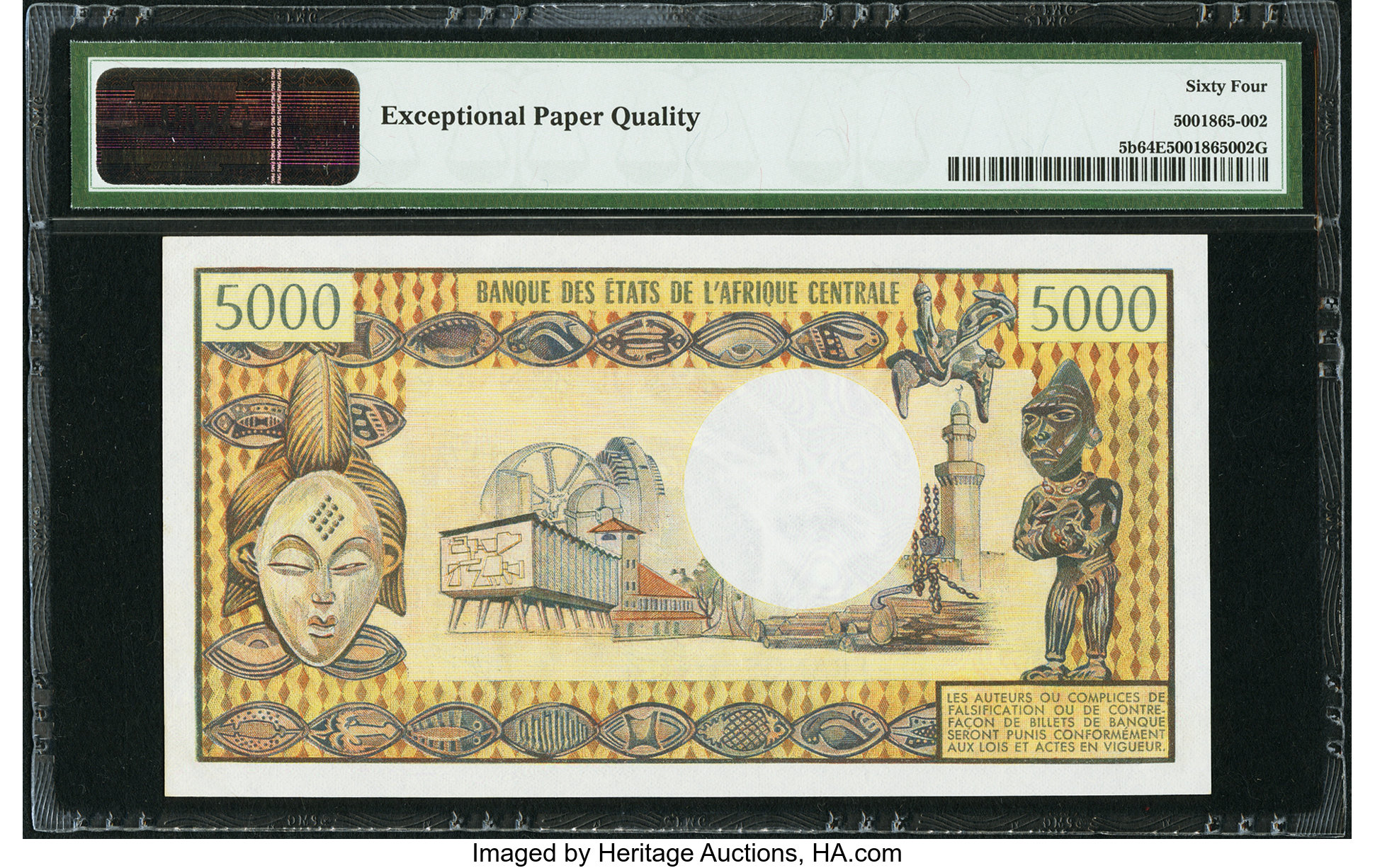 image for: Chad  5,000 francs (B204b)
