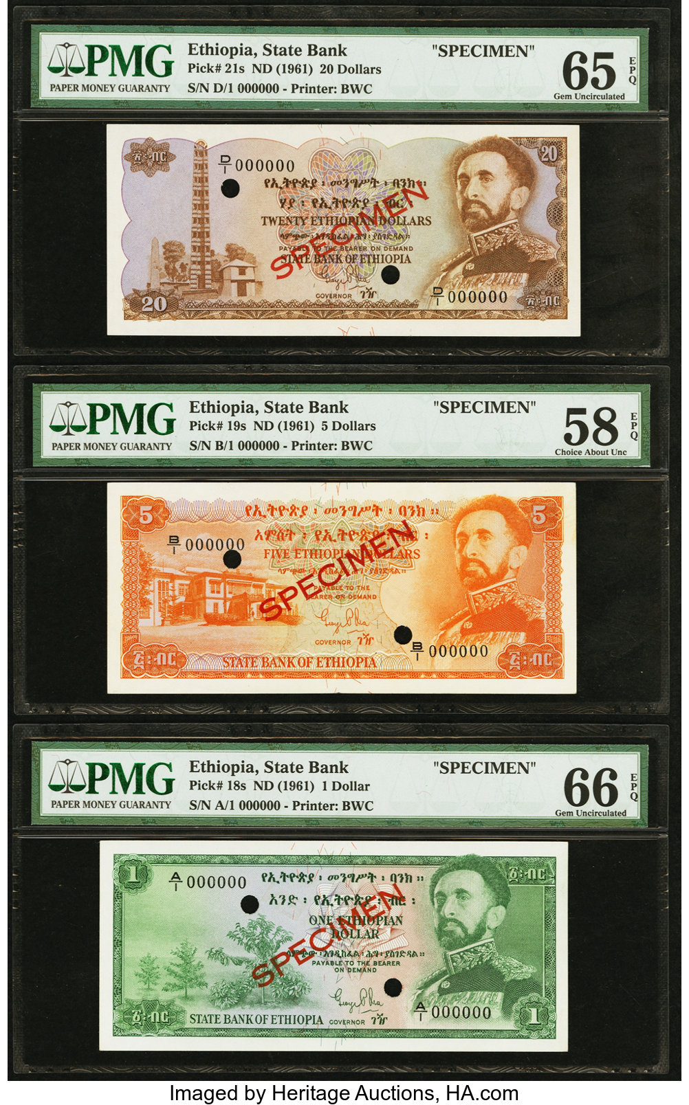 image for: Ethiopia  1 Ethiopian dollar(B207a)