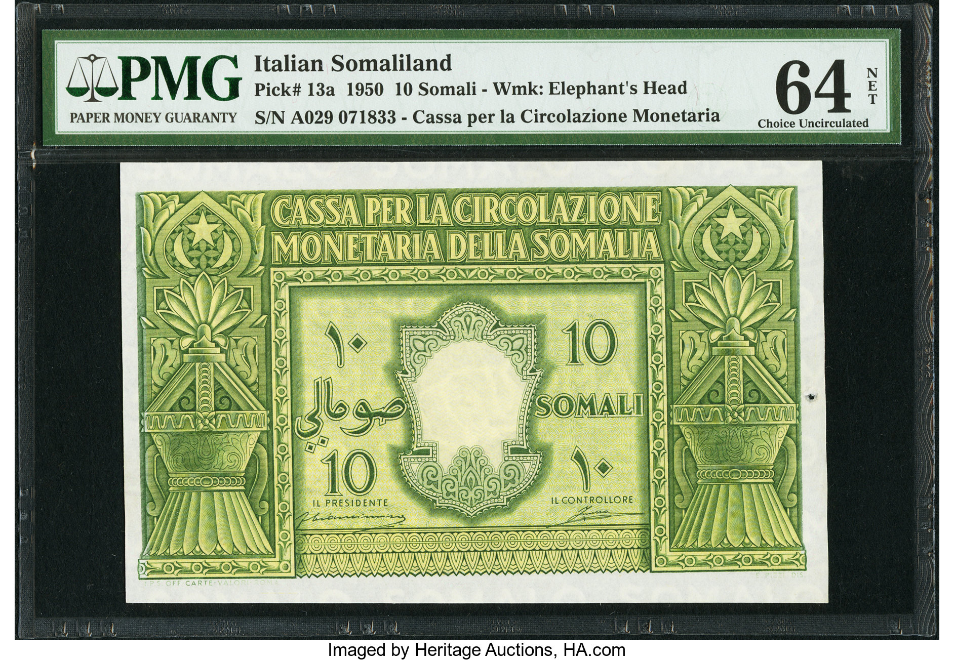 image for: Italian Somaliland  10 somali(B303a)